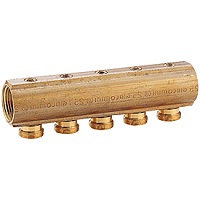 Коллектор с отсечными клапанами  3/4"x16 на 7 выходов