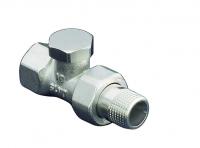 1091162 Oventrop Вентиль, Combi 2, проходной, DN-15, 1/2", ВН, никелированный, НГ со штуцером NEW