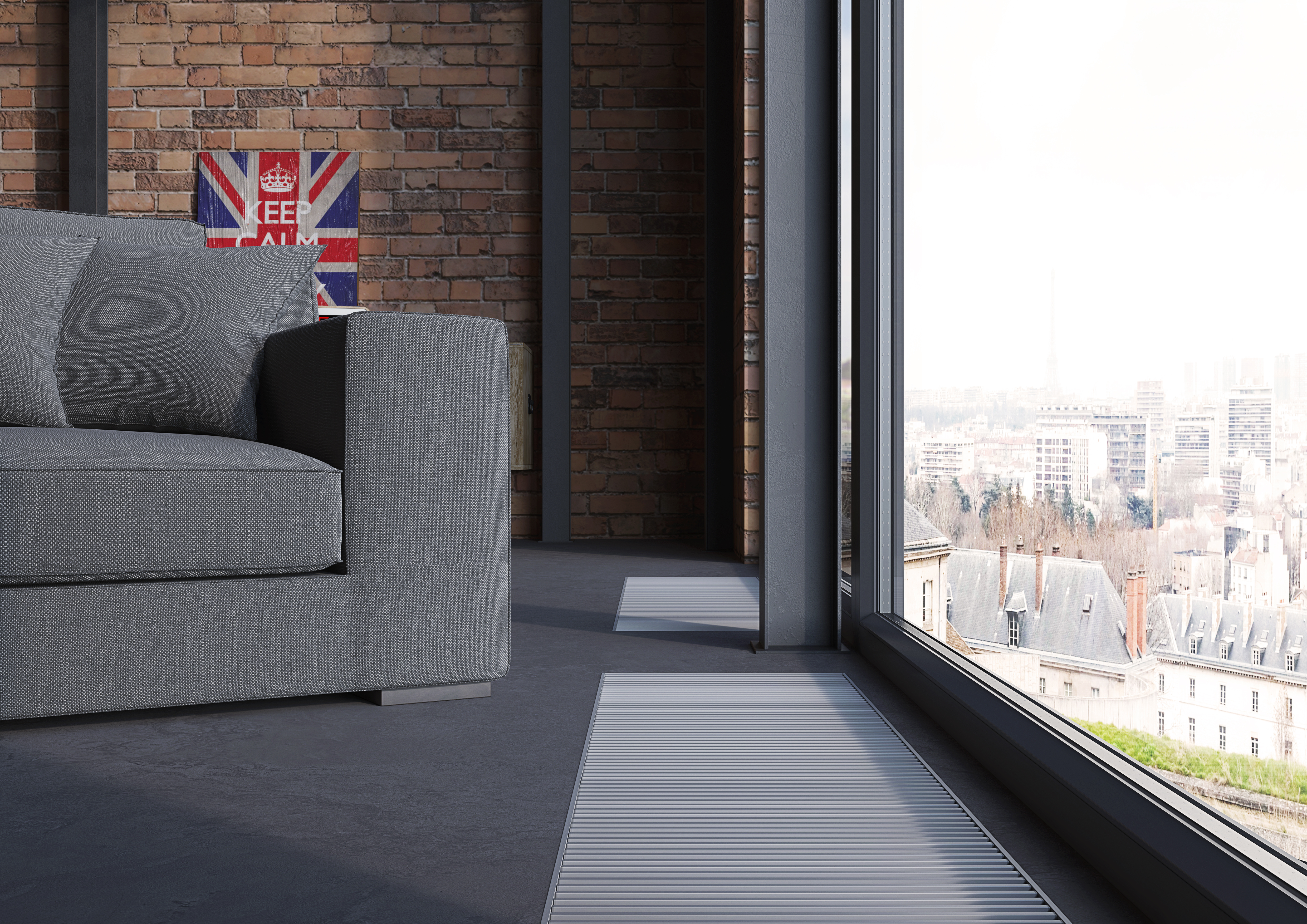 SPL IFC-220/07/30-3/1-S15-U10V0-24. Q 4392 Вт. Внутрипольный конвектор, принудительная конвекция, сторона подключения - правая. Глубина - 70, ширина - 300, длина - 2200. Без решетки.