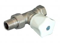 1190604 Oventrop Вентиль, серия HR, проходной, DN-15, 1/2", ВН, никелированный, маховик белый NEW