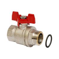 1406383 Oventrop Кран шаровой, 3/4", 1", ВН, PN, бар-10, с плоским уплотнением NEW 1406383 Oventrop Кран шаровой, 3/4", 1", ВН, PN, бар-10, с плоским уплотнением NEW