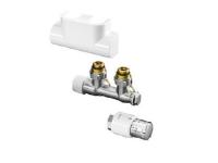 1184184 Oventrop Набор присоединительный 2 для полотенцесушителей, угловой, белый NEW