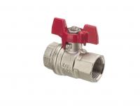 1076108 Oventrop Кран шаровой, Optibal, DN-25, 1", ВВ, PN, бар-16, ручка-бабочка, никелированный NEW