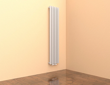 КЗТО QUADRUM 40 V 1250-13 нп прав белый муар Q 1900 Вт. Высота - 1330, длина - 781, глубина - 80. 1-трубчатый, 13-секционный. Подключение - нижнее